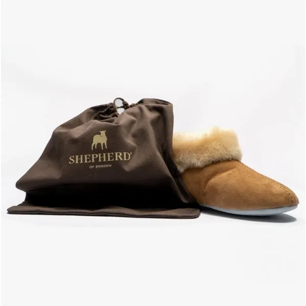 Shepherd JUBILEUM 630 Womens Sheepskin Slipper Boots Chestnut