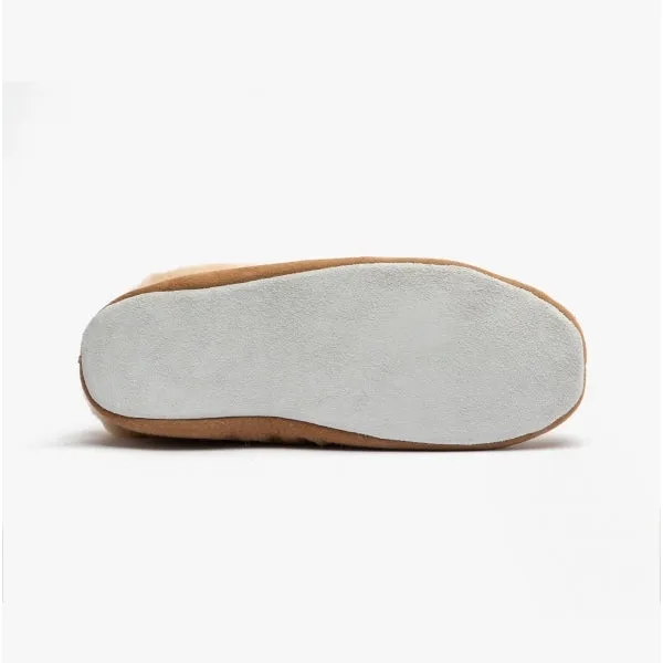 Shepherd MOA Womens Sheepskin Slipper Boots Chestnut