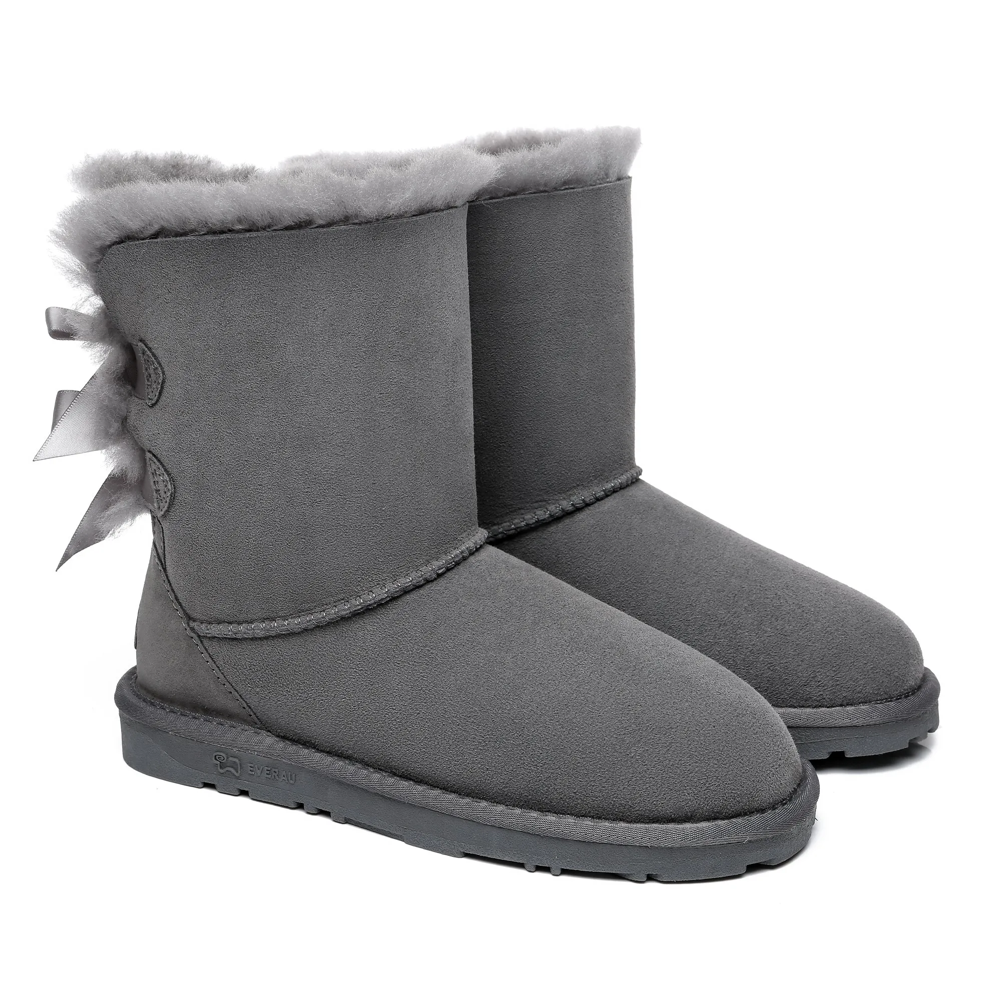 Short Double Bow Women Boots