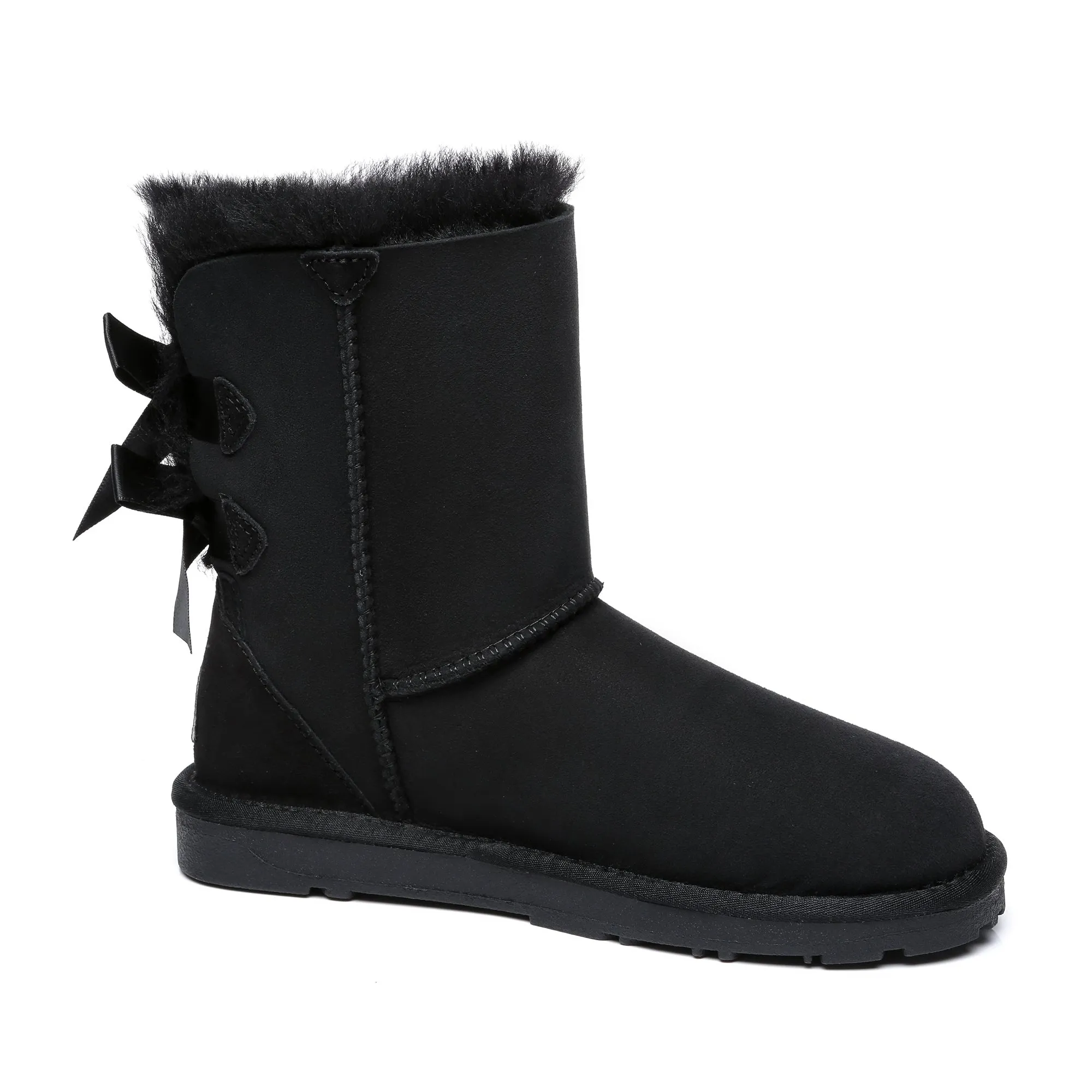 Short Double Bow Women Boots
