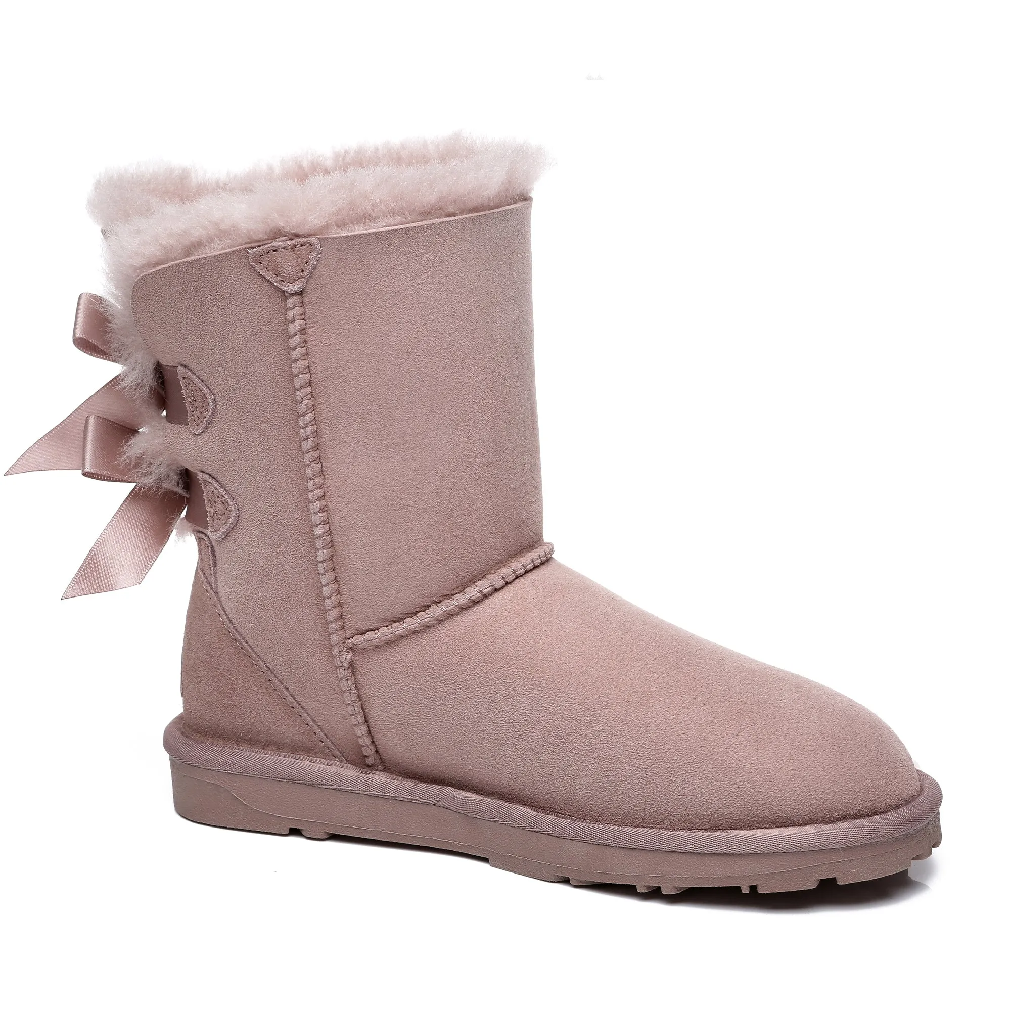 Short Double Bow Women Boots