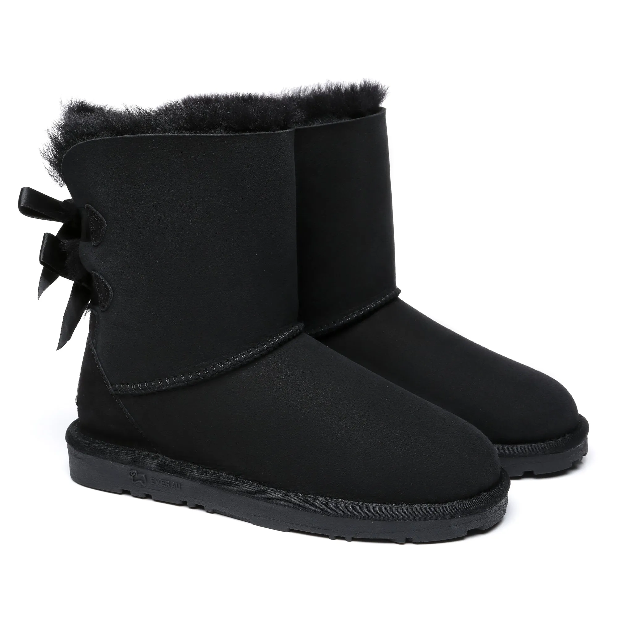 Short Double Bow Women Boots