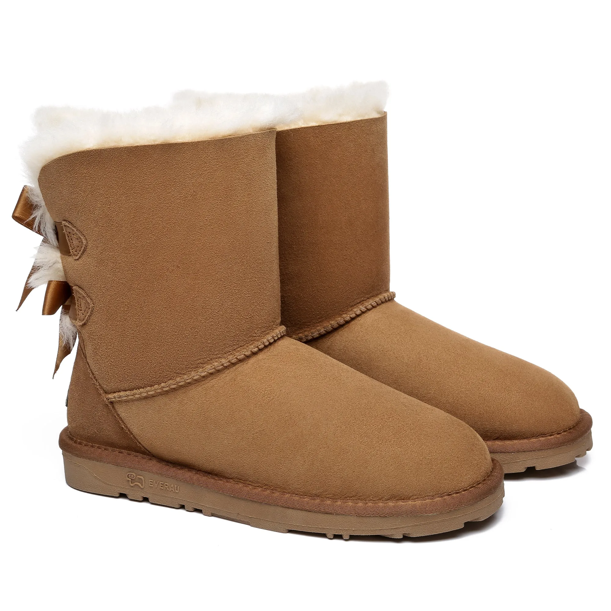 Short Double Bow Women Boots