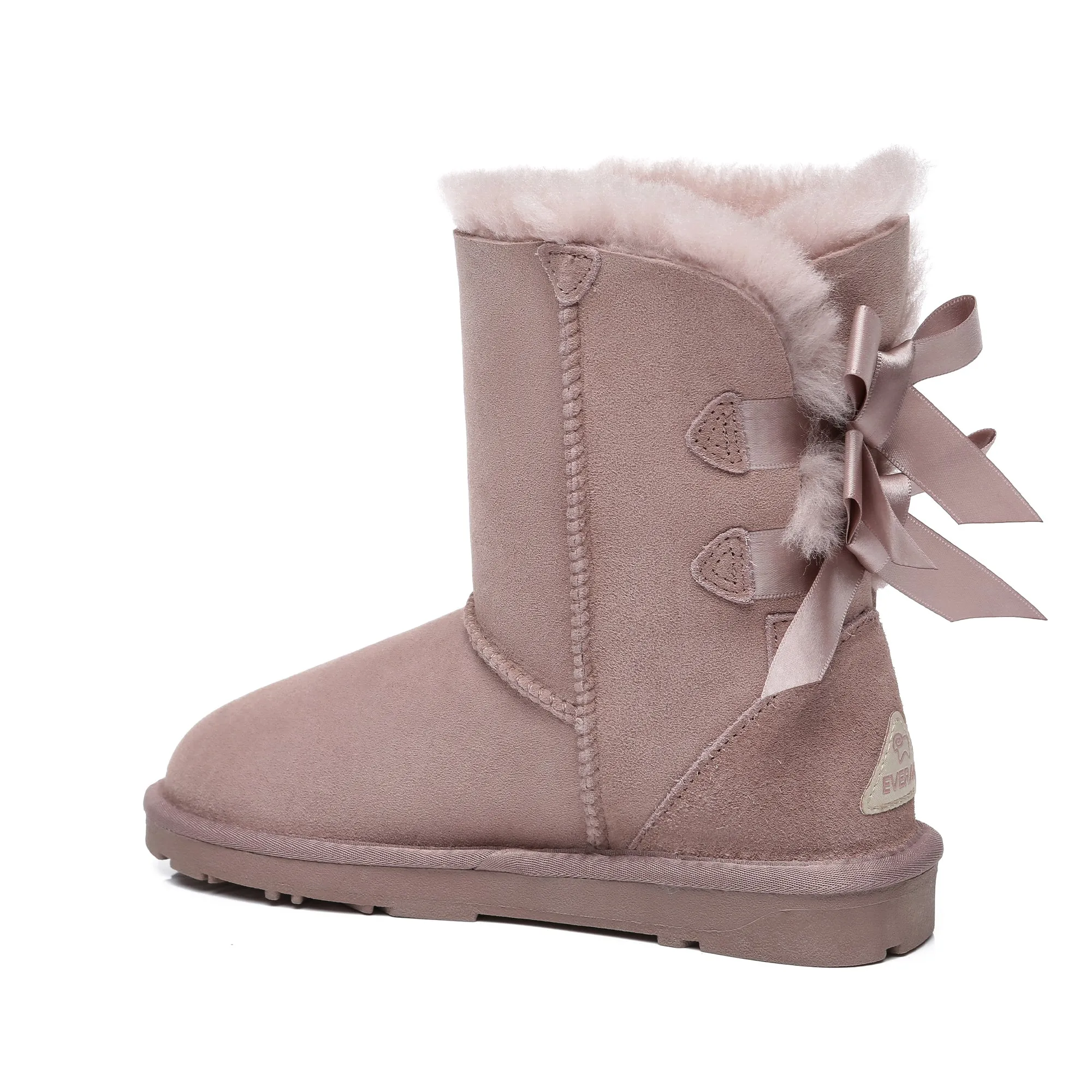Short Double Bow Women Boots