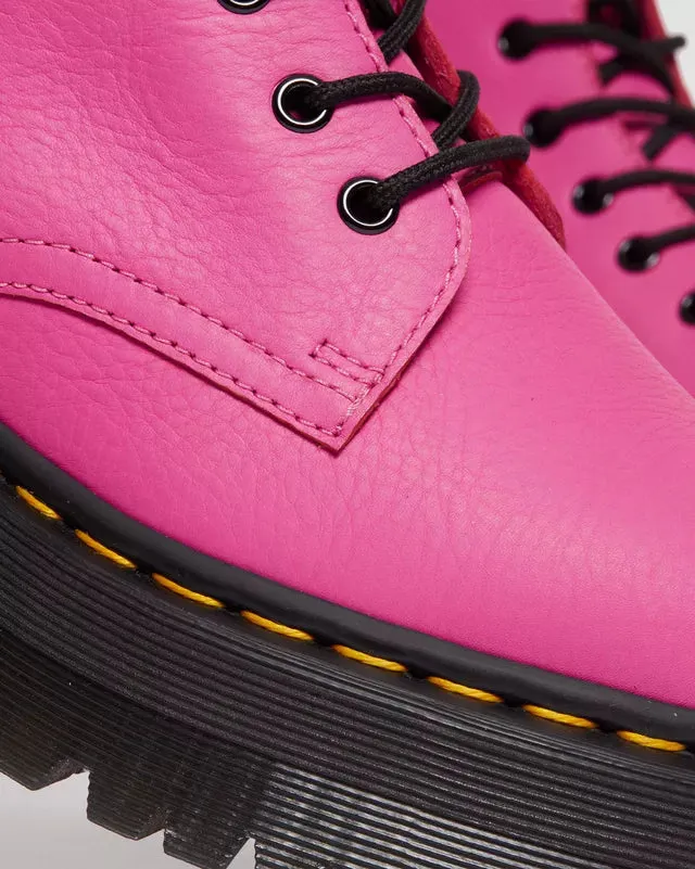 SIZE 9* Jadon Pisa Thrift Pink Platform Leather Boots