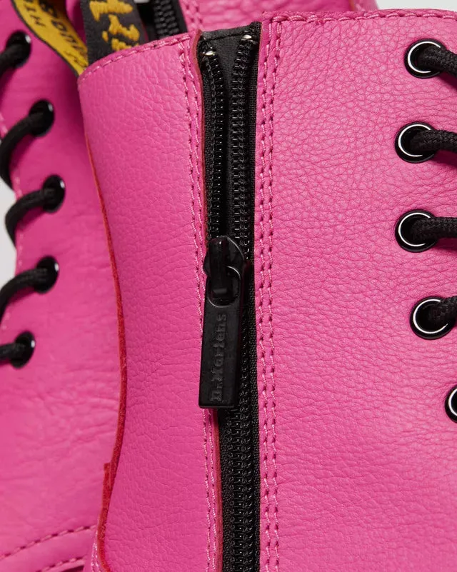 SIZE 9* Jadon Pisa Thrift Pink Platform Leather Boots
