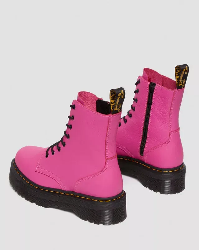 SIZE 9* Jadon Pisa Thrift Pink Platform Leather Boots