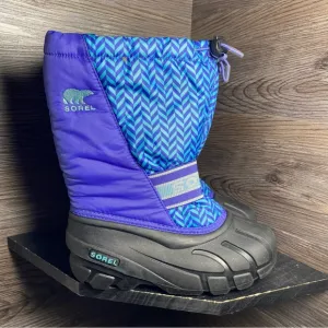 Sorel cub snowboots blue purple insulated winter