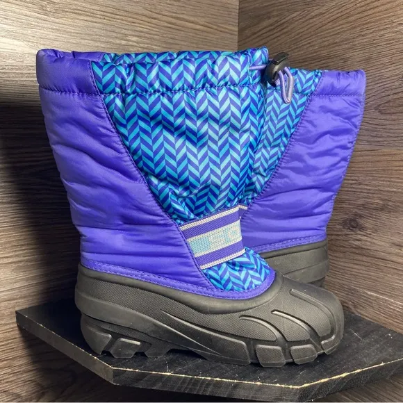 Sorel cub snowboots blue purple insulated winter