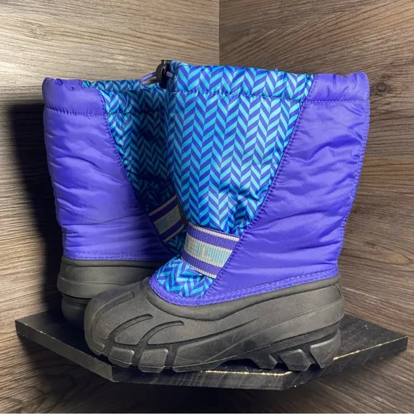 Sorel cub snowboots blue purple insulated winter