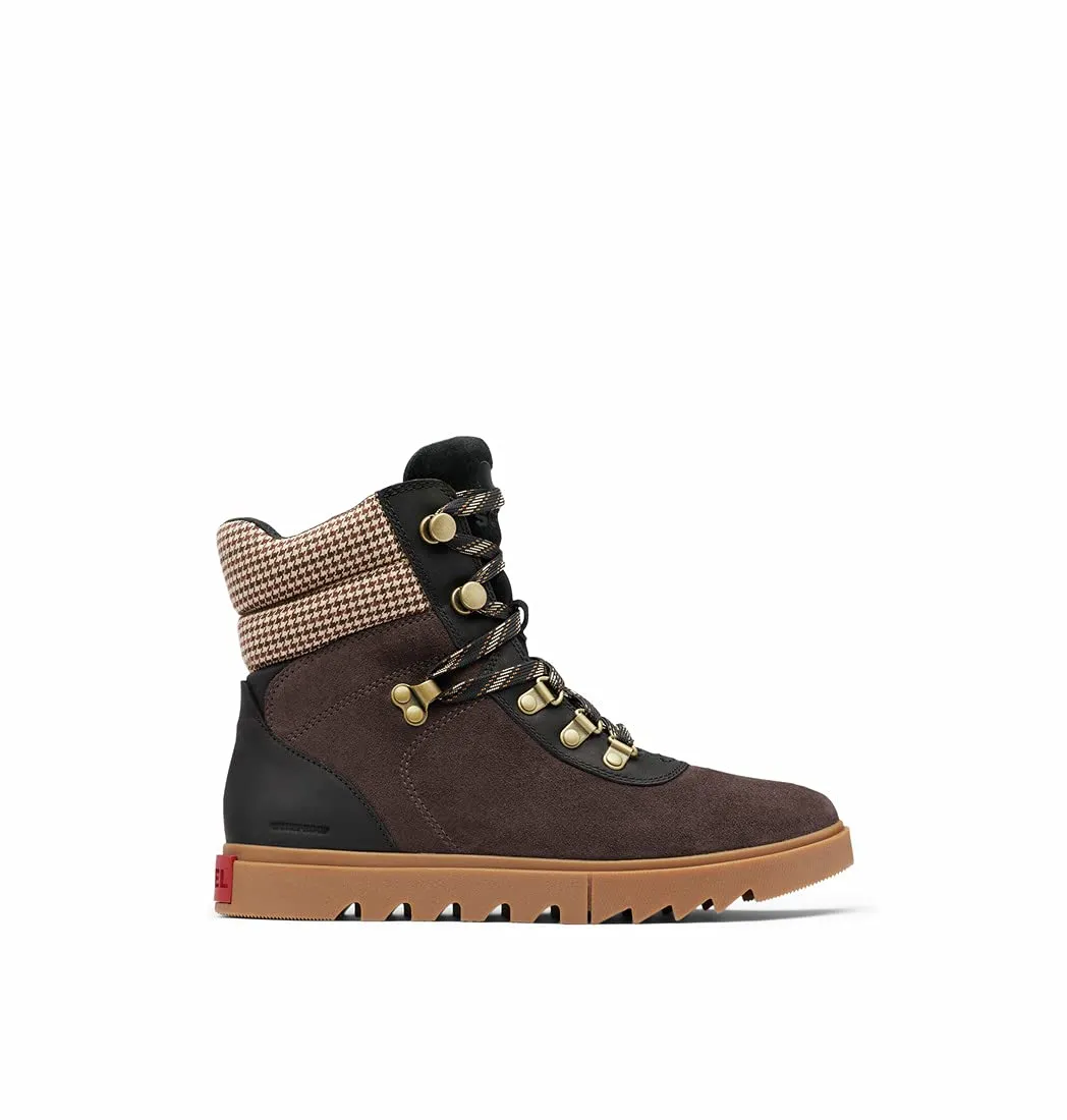 Sorel Women's Joan of Arctic Next Lite Hiker Boot — Blackened Brown, Black — Waterproof Leather & Suede Winter Boots — Size 6