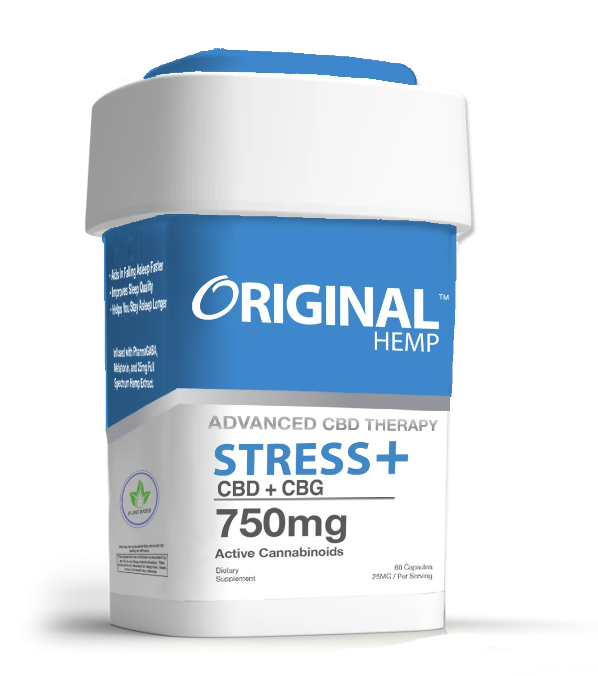 Stress Capsules | Full Spectrum CBD (750mg / 60ct)