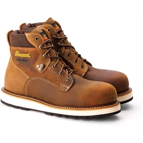 Thorogood Men's Iron River Series 6" Composite Toe Waterproof Work Boot -Brown- 804-4146