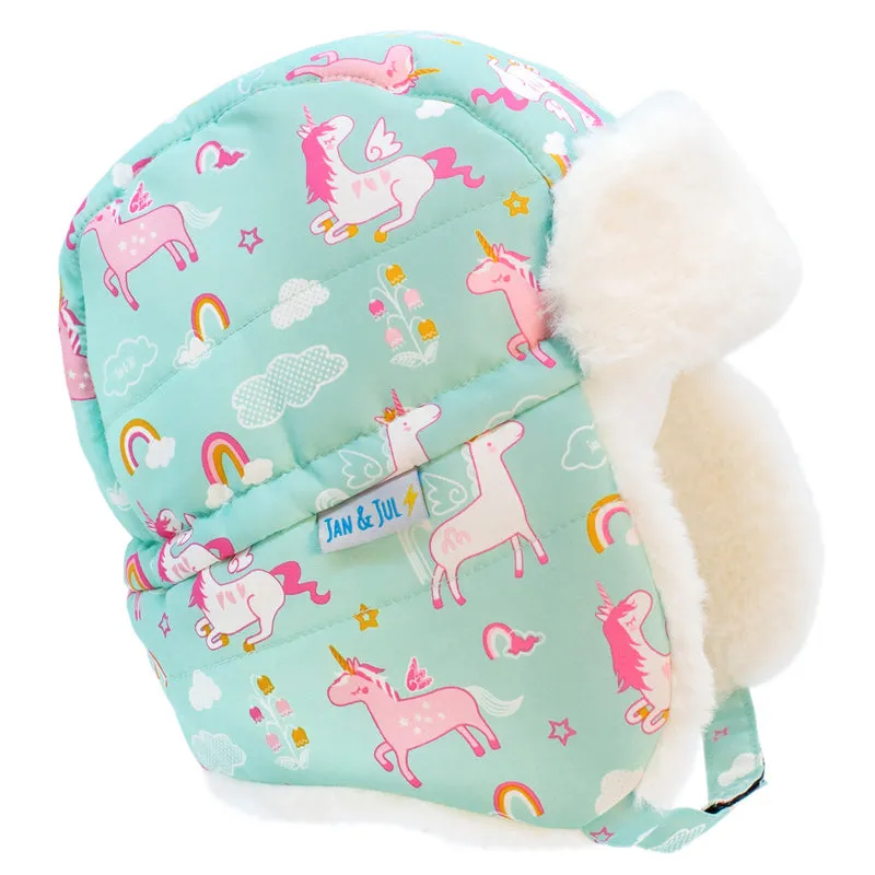 Toasty-Dry Trapper Hat | Unicorn