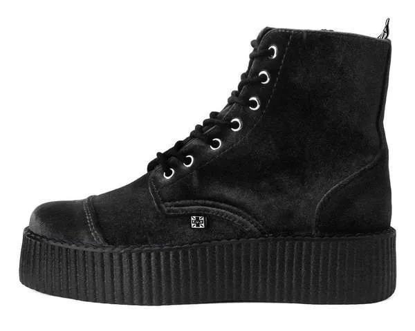 TUK V9758L Black Velvet 7-Eye Viva Mondo Boot