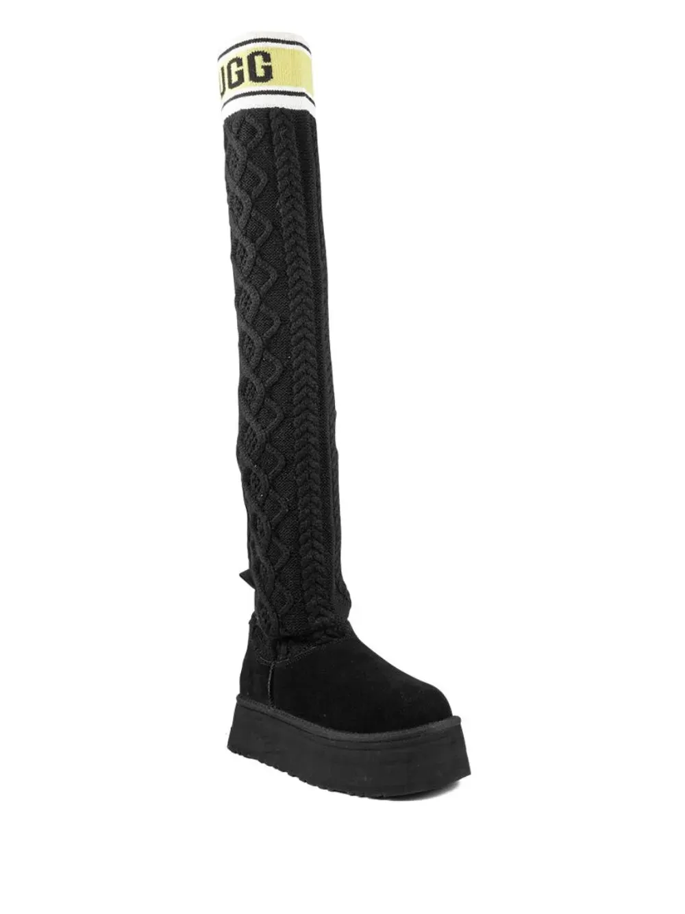 UGG Classic Sweater Letter Tall WMNS "Black"