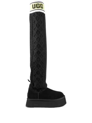 UGG Classic Sweater Letter Tall WMNS "Black"