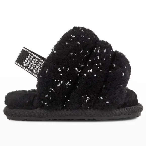 UGG Fluff Yeah Metallic Sparkle Slide