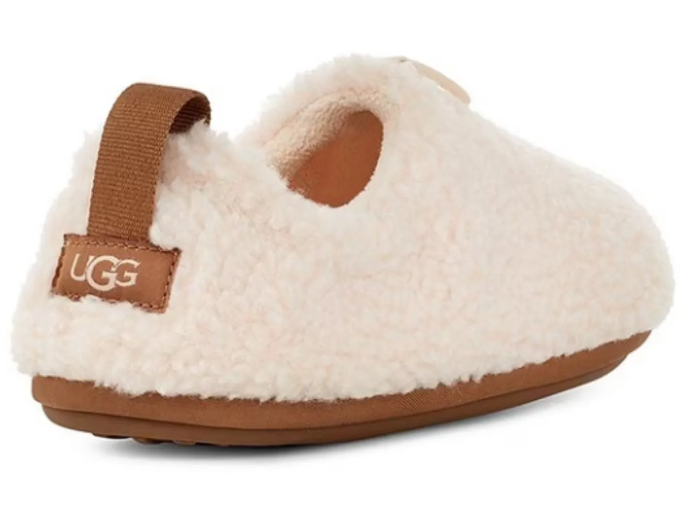 UGG: Plushy Slipper in Natural Chestnut
