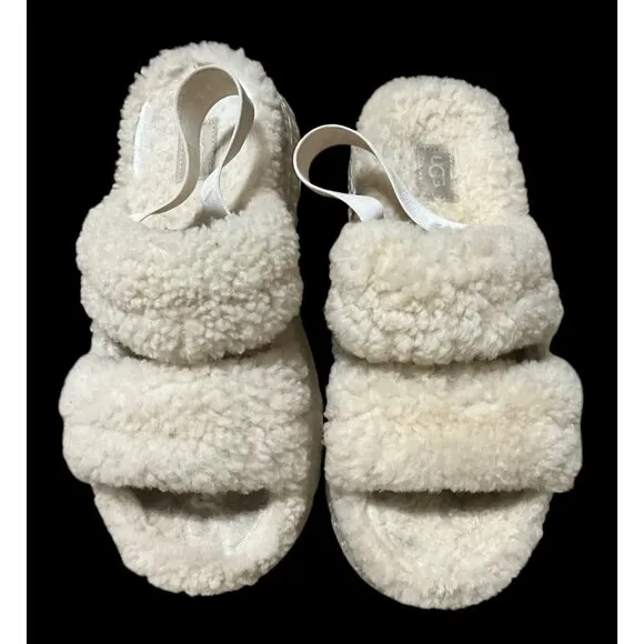 UGG WOMENS INVORY  OH FLUFFITA  CREAM WOMENS 9