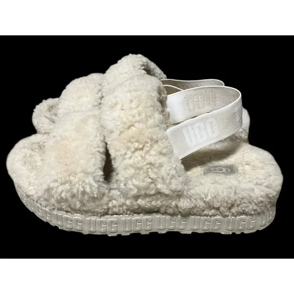 UGG WOMENS INVORY  OH FLUFFITA  CREAM WOMENS 9