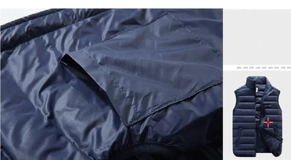 Vestaro™ | Men's Classic Down Vest | Lightweight, Insulated, Water-Resistant Design for Warmth and Comfort