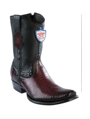 Wild West Botas de Armadillo Horma Dubai Toe Faded Burgundy