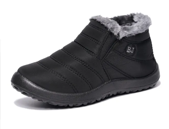 Women's Boots Slip On Winter Shoes, Waterproof Ankle Boots
