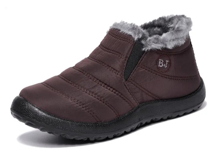 Women's Boots Slip On Winter Shoes, Waterproof Ankle Boots