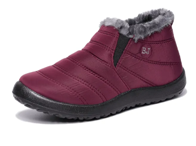 Women's Boots Slip On Winter Shoes, Waterproof Ankle Boots