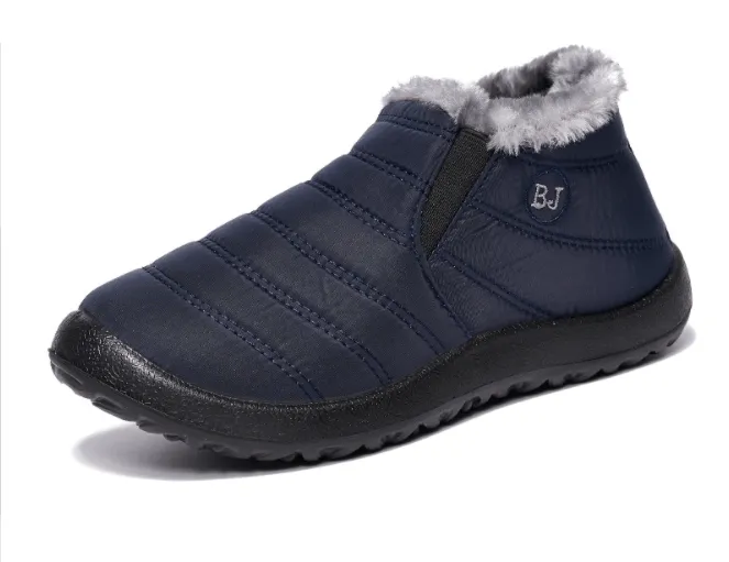 Women's Boots Slip On Winter Shoes, Waterproof Ankle Boots