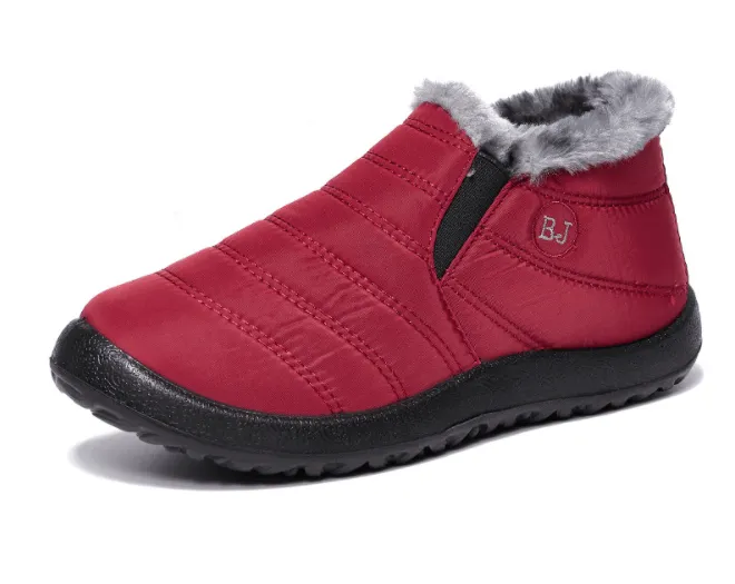 Women's Boots Slip On Winter Shoes, Waterproof Ankle Boots
