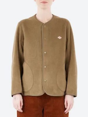 Women's Collarless Fleece Jacket