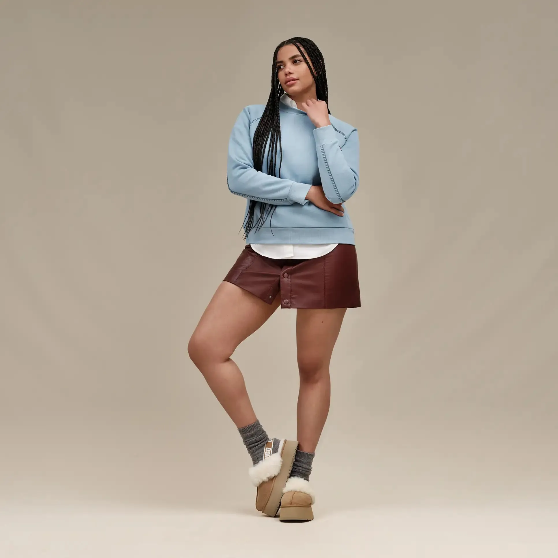 WOMEN'S UGG FUNKETTE | CHESTNUT