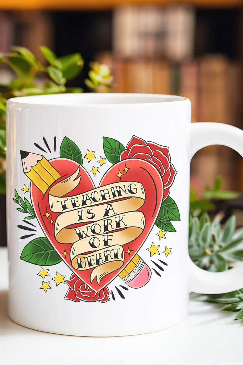 Work Of Heart Roses Ceramic Mug