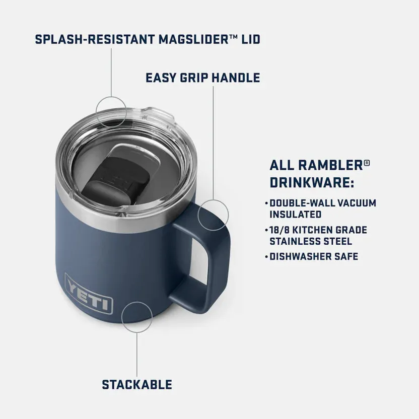 YETI Rambler 10 OZ (296ml) Stackable Mug With Magslider Lid - Navy